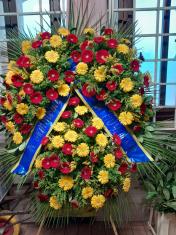 Bild vom Kranz der Stadt Mühlacker für Senator Pietro Fabris 