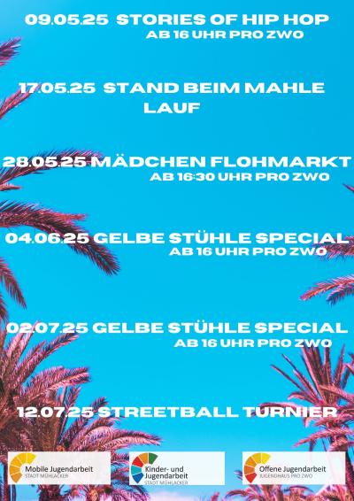 Programmübersicht "Summer Vibes"