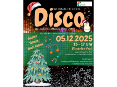 Weihnachtliche Disco im Jugendhaus Pro Zwo